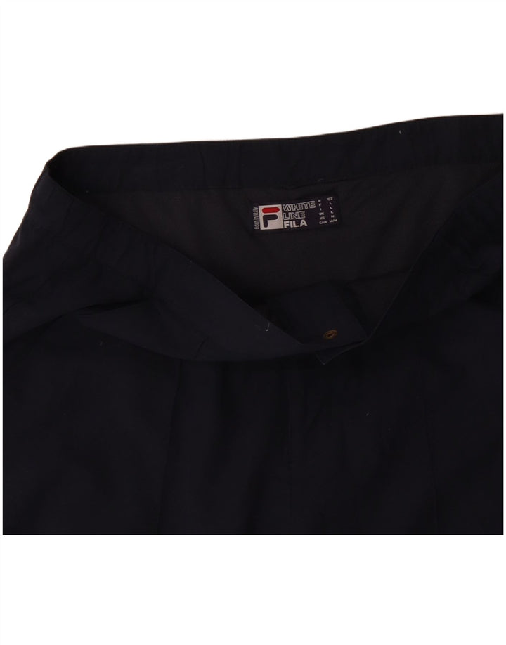 Ανδρικό σορτς Chino FILA σε λευκό γραμμή μεγάλο W38 Navy Blue Polyester