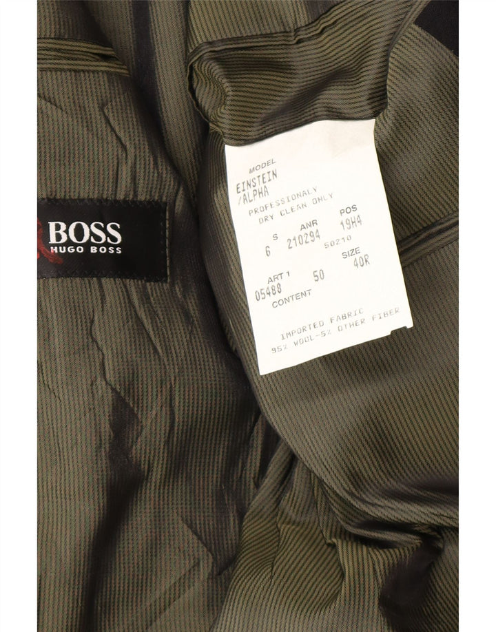Hugo Boss Ανδρικό σακάκι με 3 κουμπιά μπλέιζερ UK 40 Μεγάλο Μαλλί Navy Blue