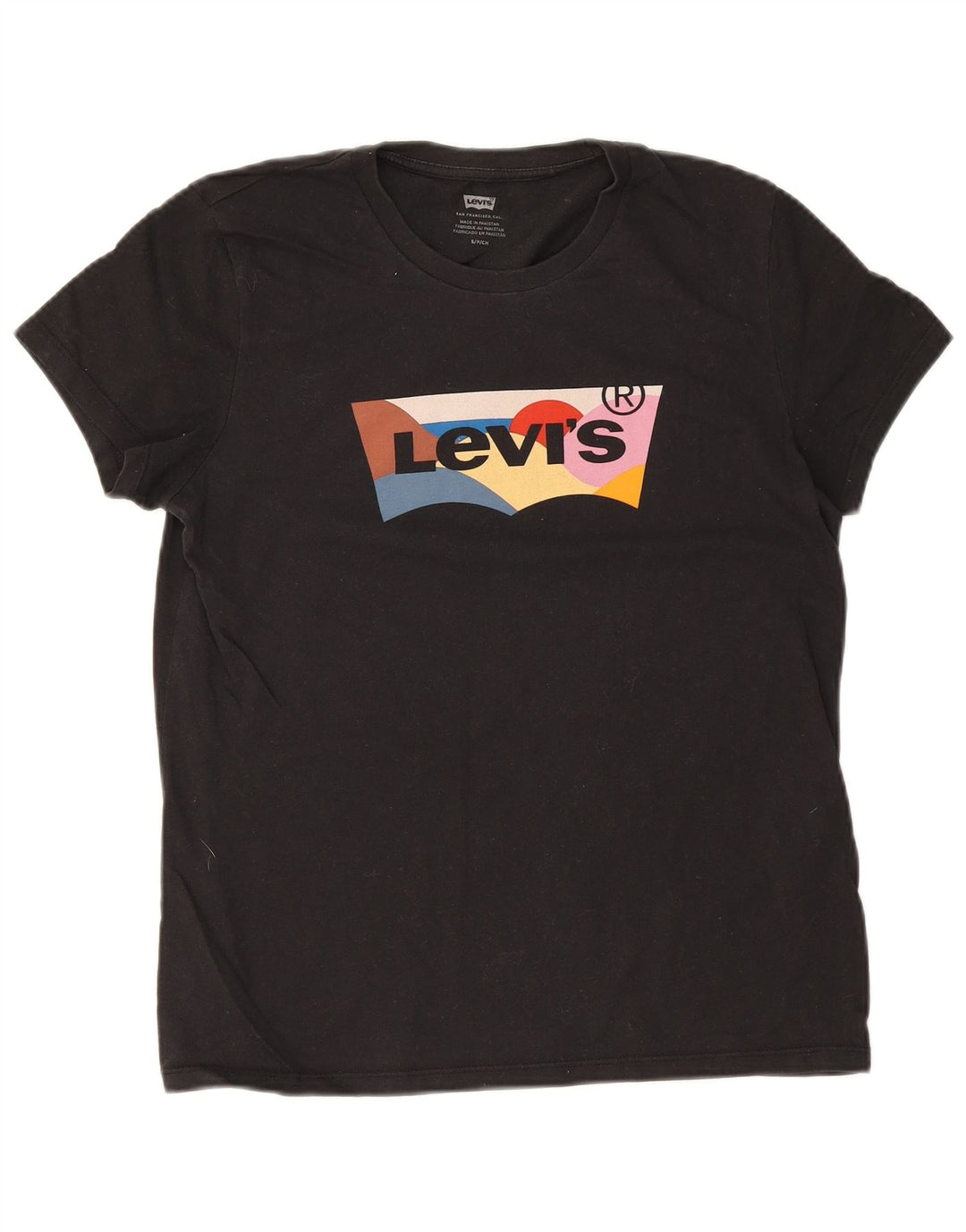 Ανδρικό γραφικό μπλουζάκι Levi's Top Μικρό μαύρο βαμβακερό