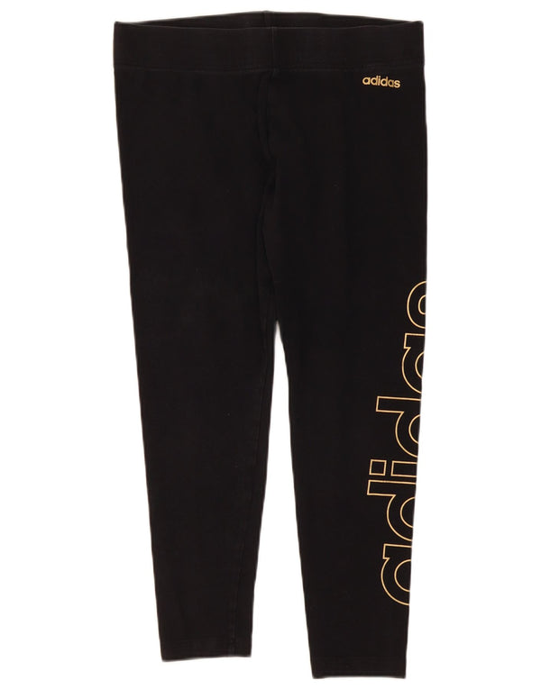 Γυναικεία γραφικά κολάν Adidas UK 16/18 Large Black
