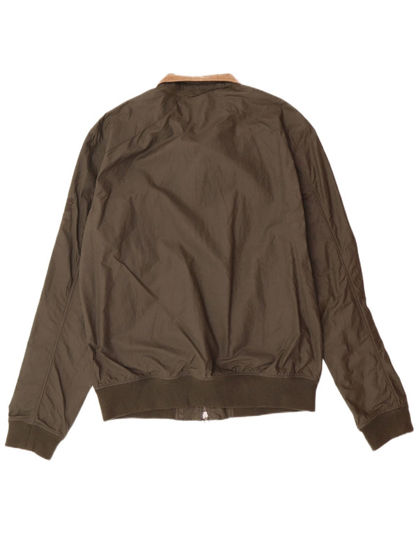 BARBOUR Ανδρικό Bomber Jacket UK 40 Large Khaki Polyamide