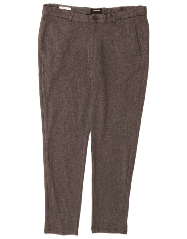 JACK & JONES Ανδρικό παντελόνι Chino Marco Slim W36 L32 Γκρι βισκόζη