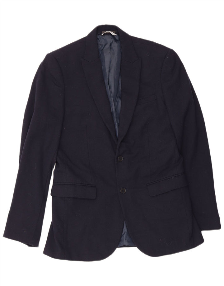 Marks & Spencer Ανδρικό μπουφάν μπλέιζερ με 2 κουμπιά Slim Fit UK 38 Medium Navy Blue