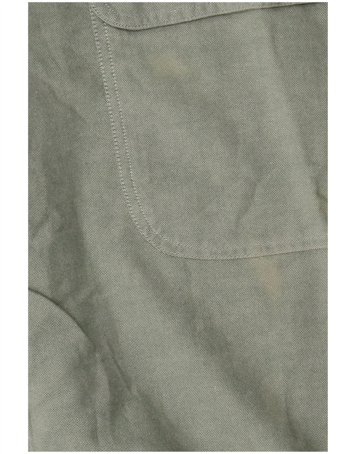 Ανδρικό πουκάμισο Timberland, μεσαίο πράσινο βαμβακερό