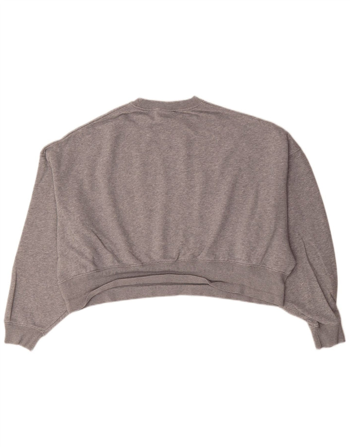 Nike γυναικεία φούτερ υπερμεγέθη μπλούζα UK 10 Small Grey Flecked