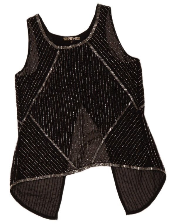 Γυναικεία αμάνικα BIBA See Through Top 10 Small Black Ride Polyester