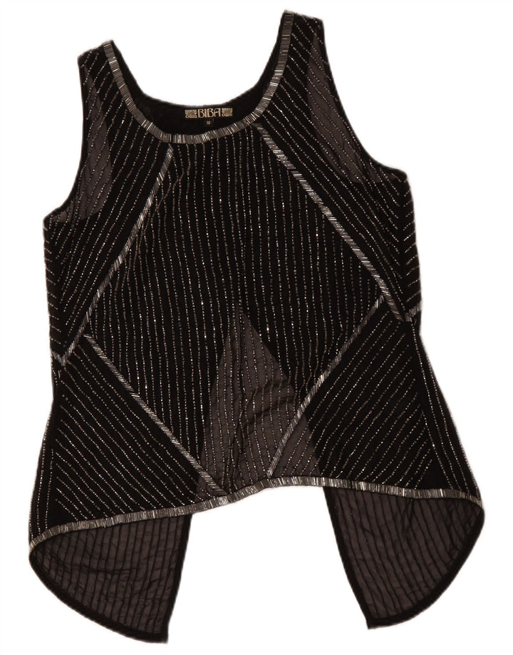 Γυναικεία αμάνικα BIBA See Through Top 10 Small Black Ride Polyester