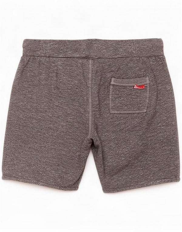 Superdry Mens Graphic Sport Shorts Large Grey Flecked Cotton
