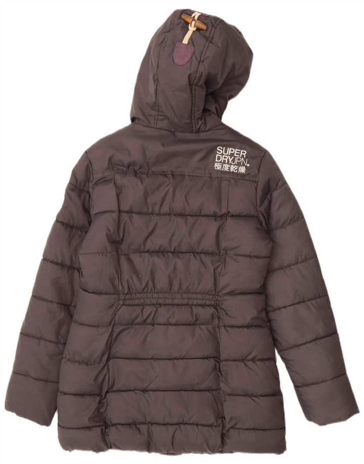 Superdry Ανδρικό παλτό με κουκούλα Sherpa UK 10 Small Grey Polyester