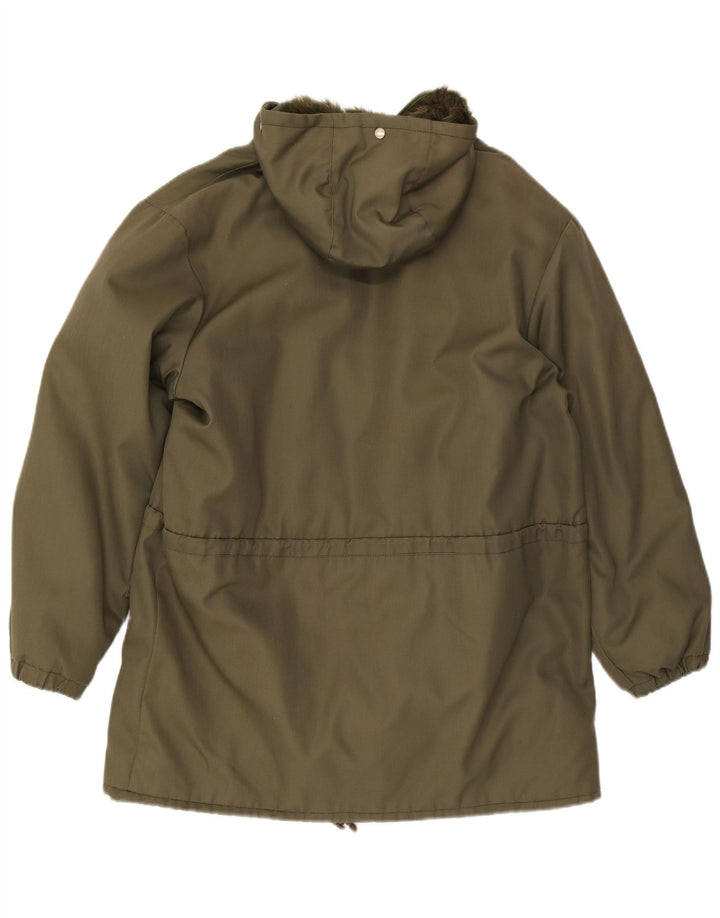 Vintage Ανδρικό Μπουφάν Parka με κουκούλα IT 50 Large Khaki
