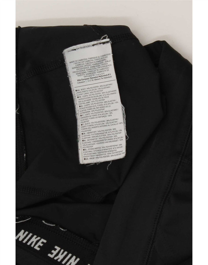 Γυναικεία κολάν Nike Dri Fit Crop UK 12 μεσαίου μαύρου πολυεστέρα