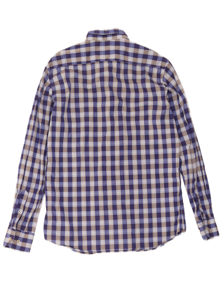 Ανδρικό πουκάμισο Massimo Dutti Casual Fit Medium Blue Gingham
