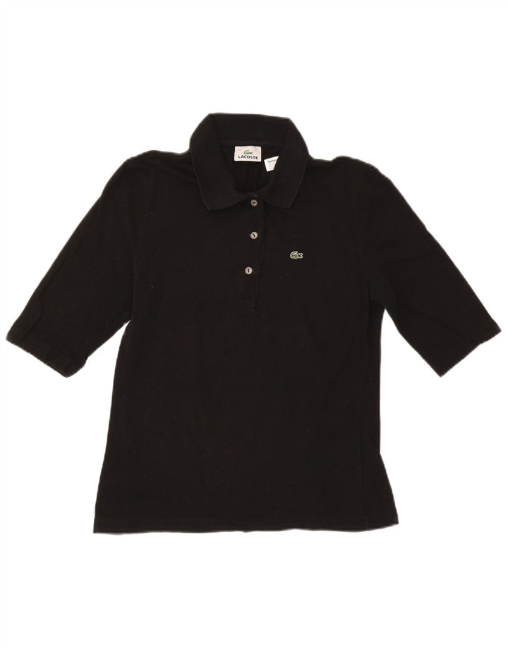 Γυναικείο πουκάμισο Polo Lacoste Νούμερο 42 Μεγάλο μαύρο βαμβακερό
