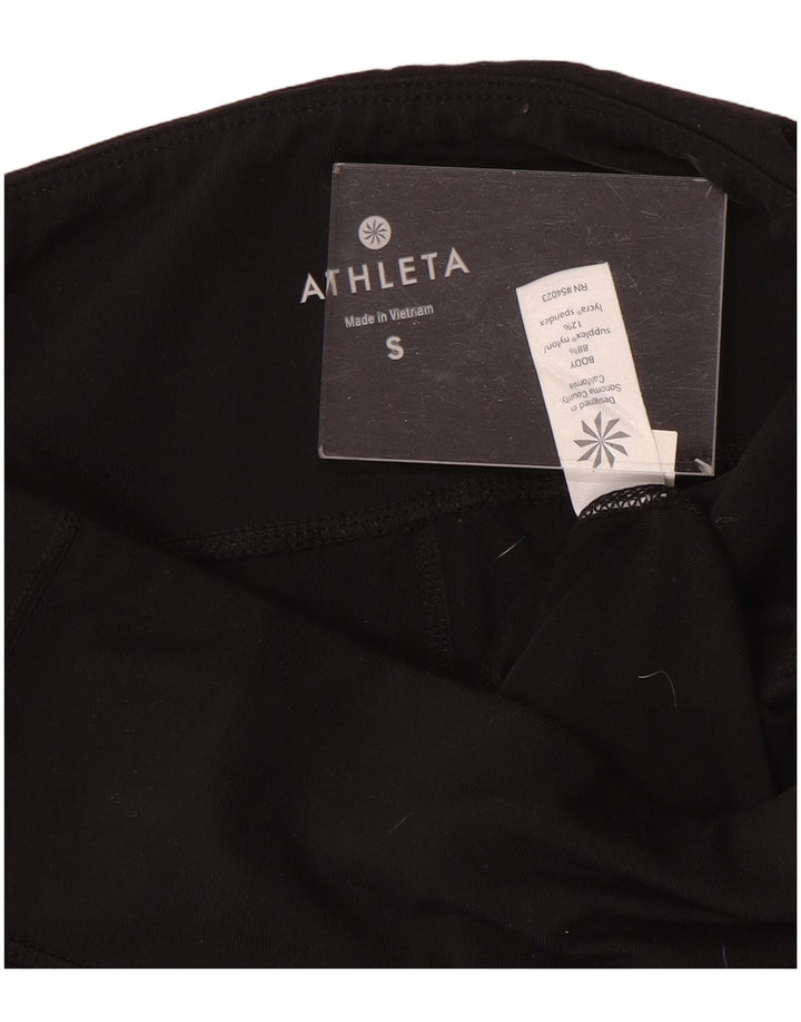 ATHLETA Γυναικεία κολάν Capri UK 10 Small Black Nylon