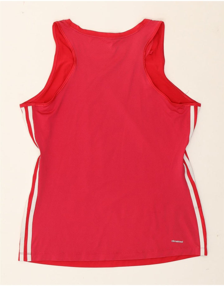Adidas Γυναικείο γιλέκο Climacool Top UK 16/18 μεγάλο ροζ πολυεστέρας