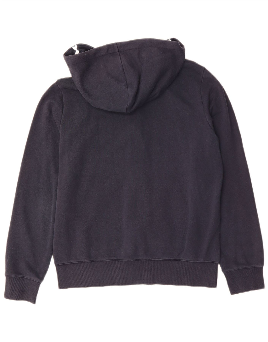 CHAMPION Γυναικείο πουλόβερ με κουκούλα με φερμουάρ UK 14 μεσαίο μπλε βαμβακερό