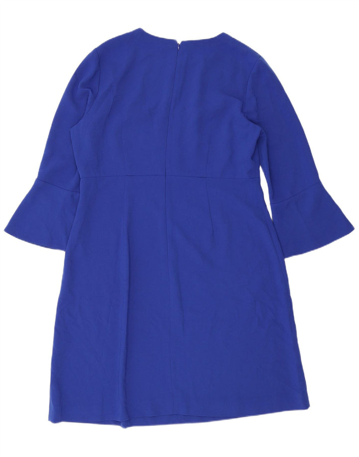 Γυναικείο φόρεμα Hobbs 3/4 Sleeve Shift UK 16 Large Blue Polyester