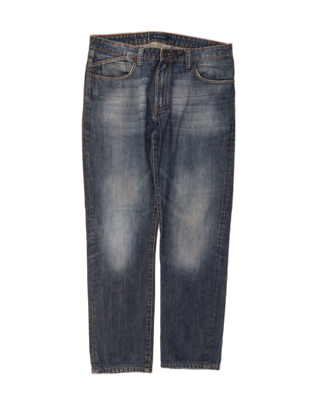 MASSIMO DUTTI Mens Straight Jeans EU 44 Large W34 L29 Blue Vintage Massimo Dutti and Second-Hand Massimo Dutti from Messina Hembry 