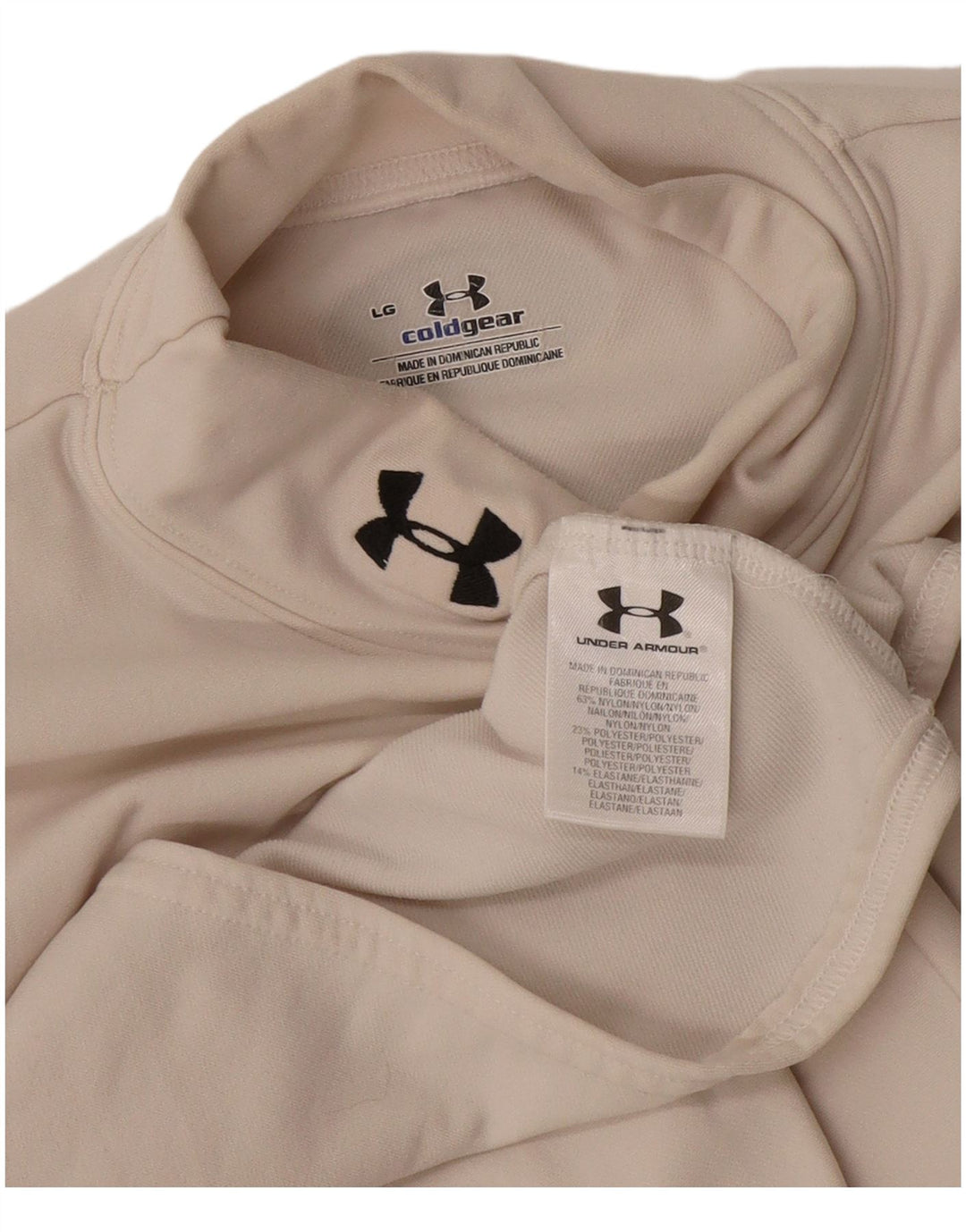 Under Armour Γυναικείο Cold Gear Top Μακρύ μανίκι μεγάλο σε ανοιχτό λευκό νάιλον