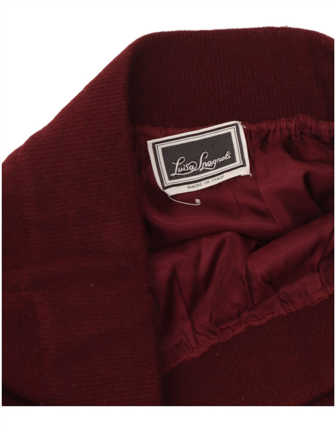 LUISA SPAGNOLI Γυναικεία Πλεκτή Pencil Φούστα W36 XL Maroon