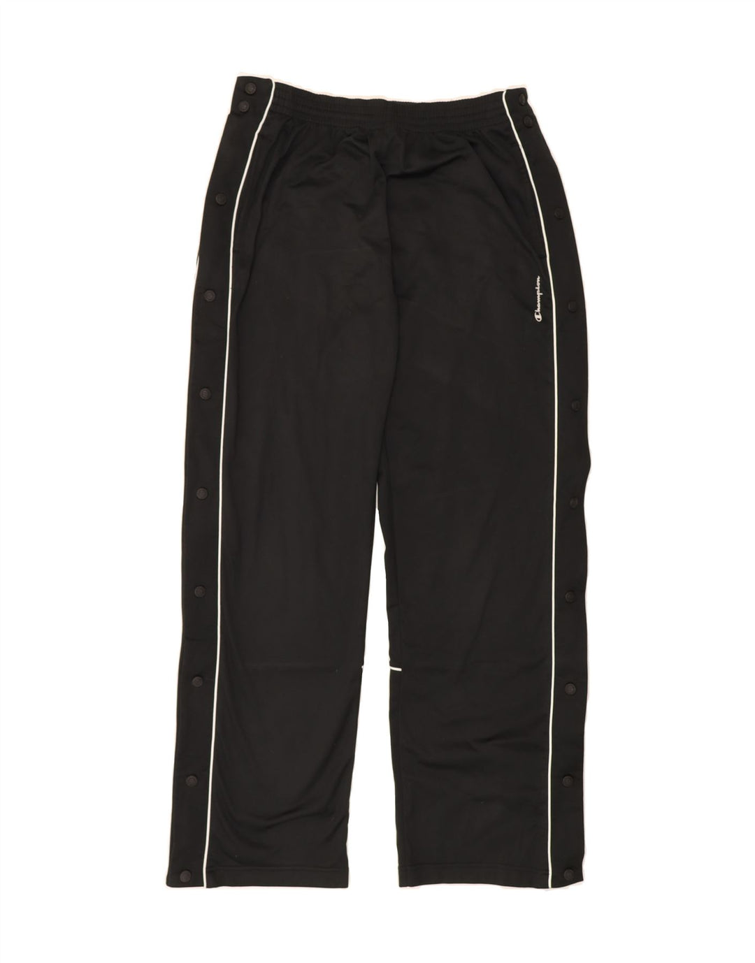 CHAMPION Mens Tracksuit Trousers Large  Black Polyester Vintage Champion and Second-Hand Champion from Messina Hembry 