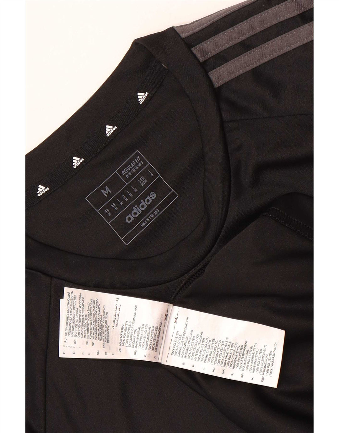 Adidas Ανδρικό T-Shirt Aeroready Regular Fit Top μεσαίο μαύρο πολυεστέρας