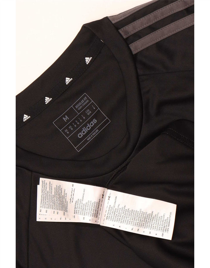 Adidas Ανδρικό T-Shirt Aeroready Regular Fit Top μεσαίο μαύρο πολυεστέρας