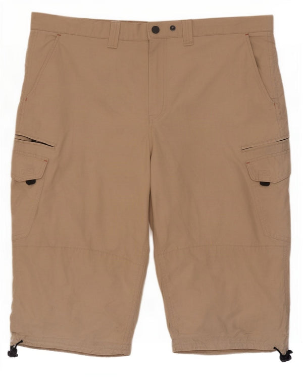 Ανδρικό σορτς βερμούδα Marks & Spencer Cargo W40 XL Μπεζ βαμβακερό
