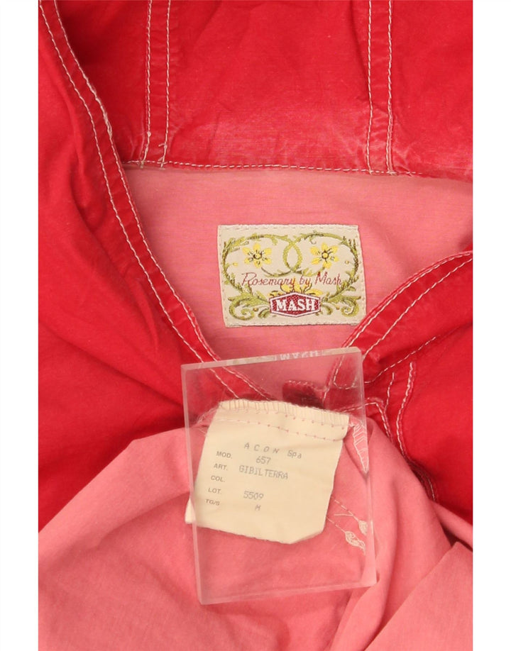 MASH Γυναικείο Μπουφάν με κουκούλα Utility UK 14 Μεσαίο κόκκινο βαμβακερό