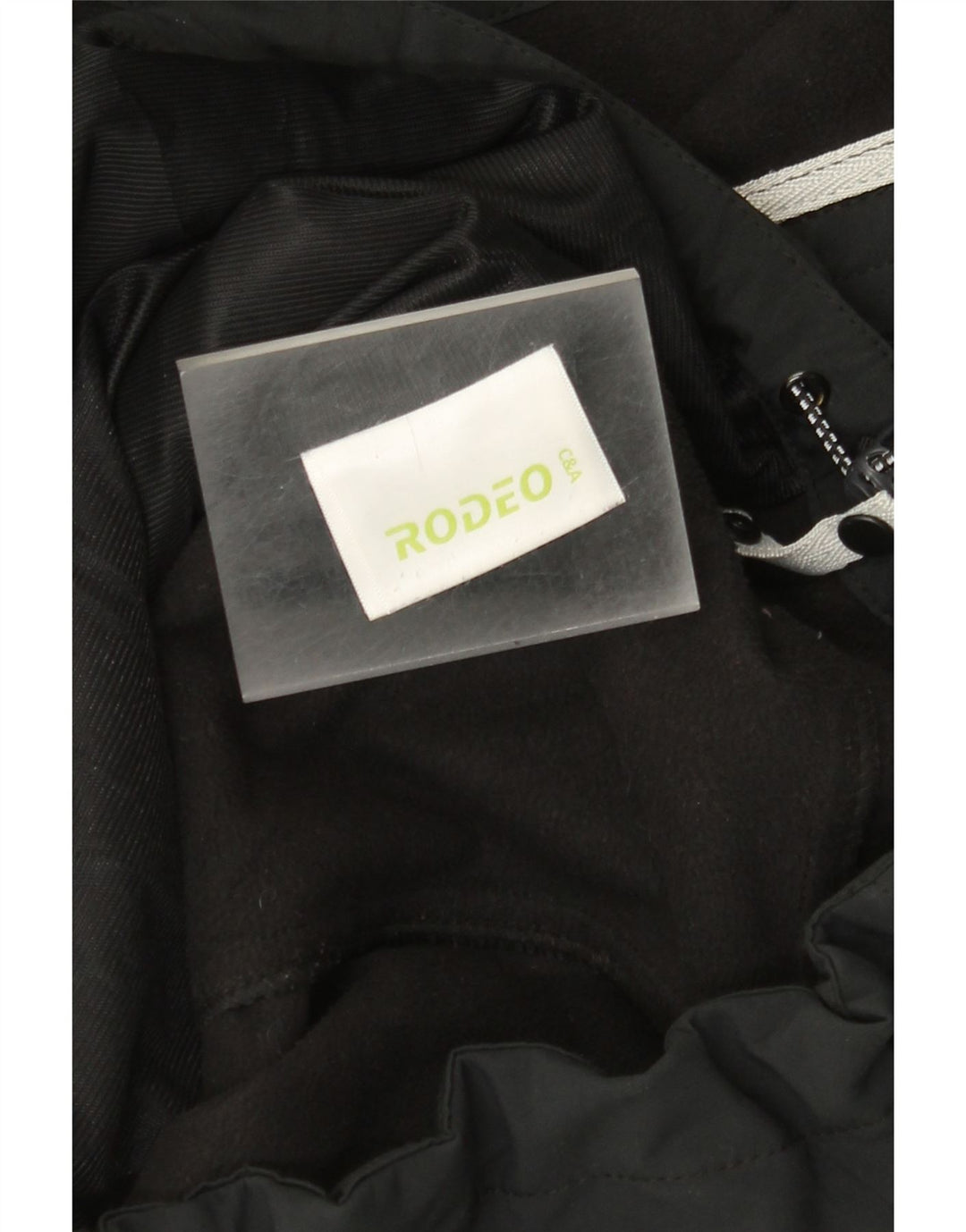 Ανδρικό μπουφάν με κουκούλα Rodeo UK 42 XL Μαύρο πολυεστέρα
