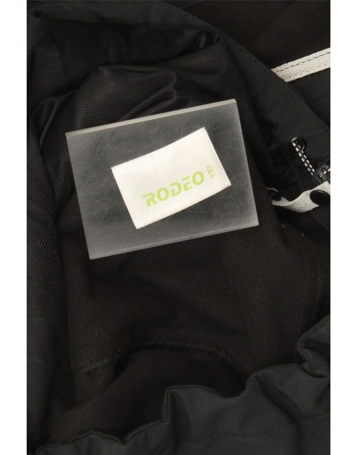 Ανδρικό μπουφάν με κουκούλα Rodeo UK 42 XL Μαύρο πολυεστέρα