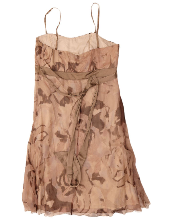 Principles Womens Sundress UK 16 Large Brown Floral