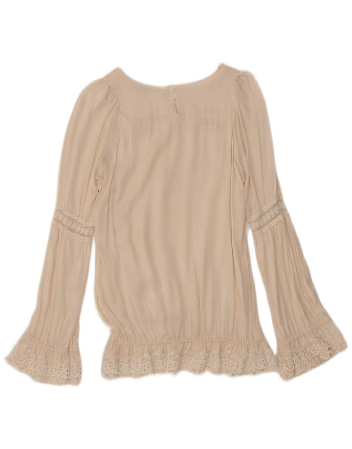Vintage γυναικεία μακρυμάνικη μπλούζα IT 40 Small Off White