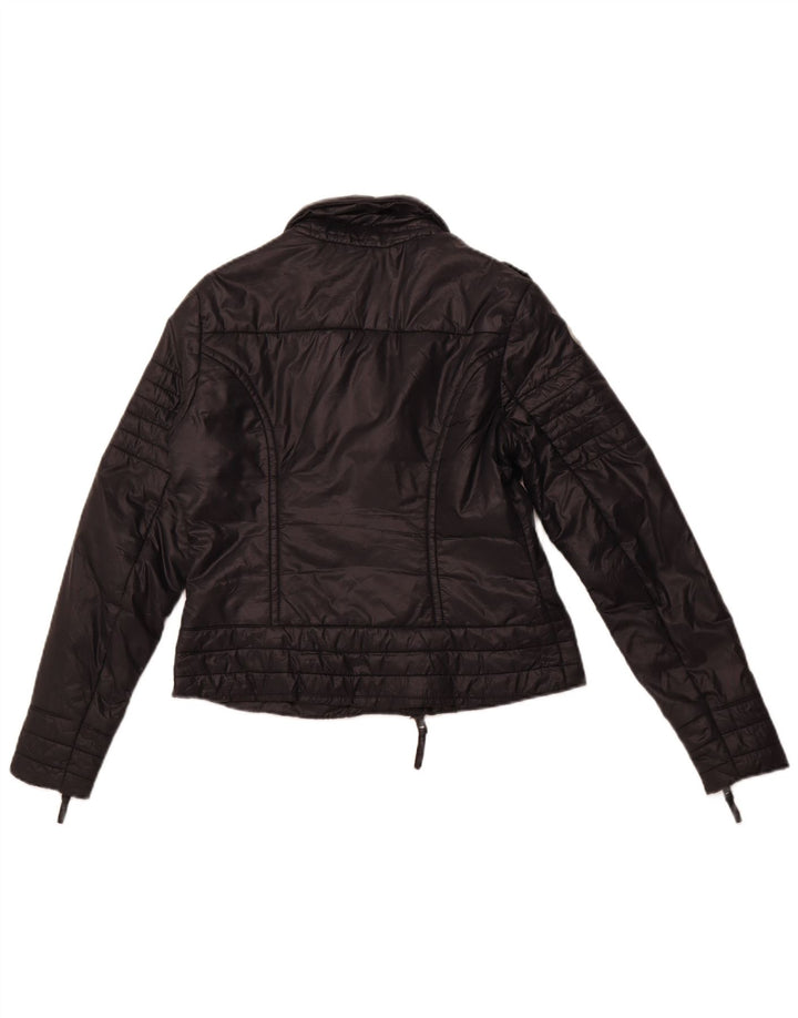 Γυναικείο Μπουφάν SUPERDRY Crop Windbreaker UK 12 Medium Black Nylon