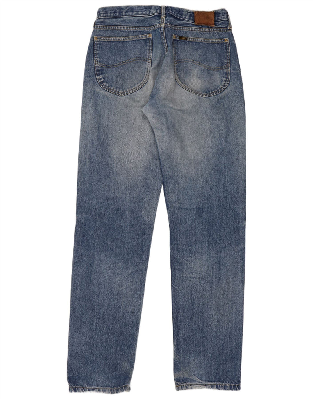 Lee Mens Straight Jeans W33 L34 Μπλε Βαμβακερό