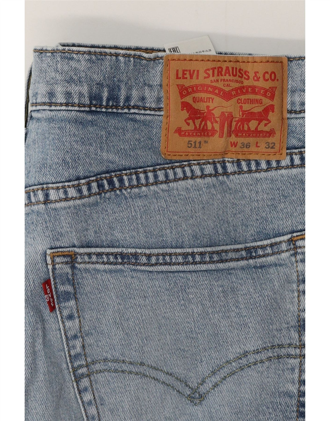 LEVI'S Ανδρικό 511 Slim Jeans W36 L27 Μπλε Βαμβακερό
