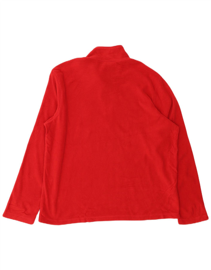 EDDIE BAUER Ανδρικό φερμουάρ Fleece Jumper XL Κόκκινο πολυεστέρας