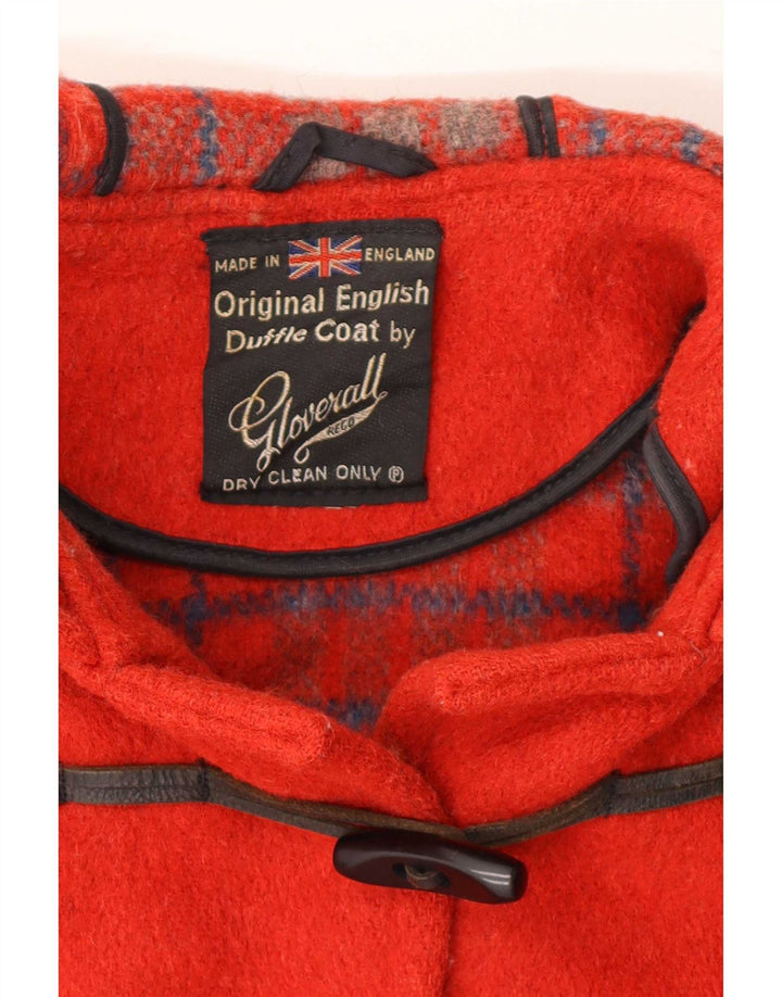 Gloverall Γυναικείο παλτό Duffle με κουκούλα UK 10 Small Red Wool