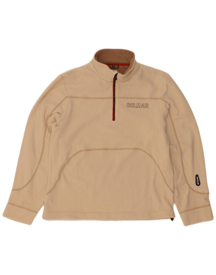 Ανδρικό φερμουάρ Colmar Fleece Jumper με μεσαίο μπεζ πολυεστέρα