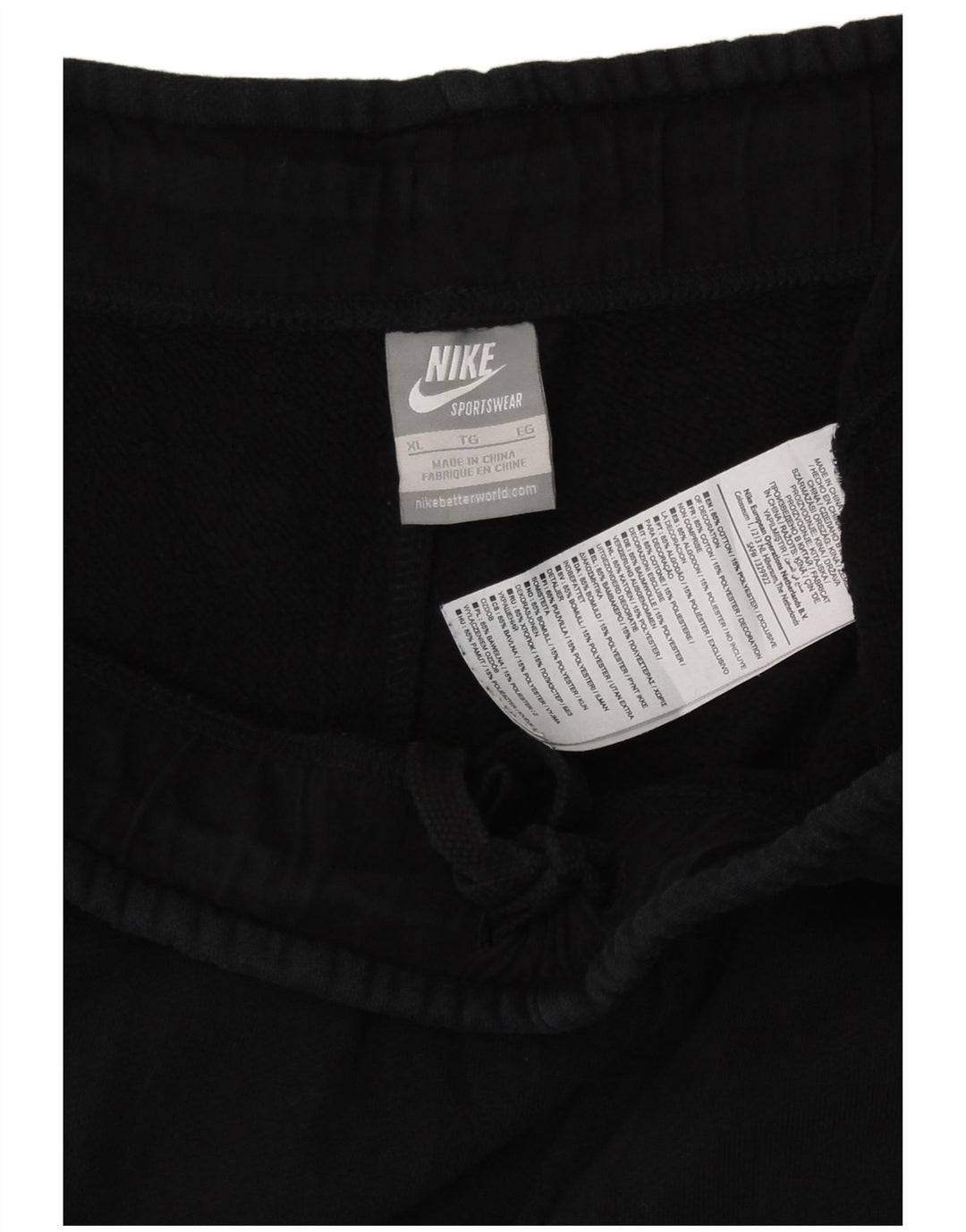 Γυναικεία φόρμα Nike Παντελόνι UK 18 XL Μαύρο βαμβακερό