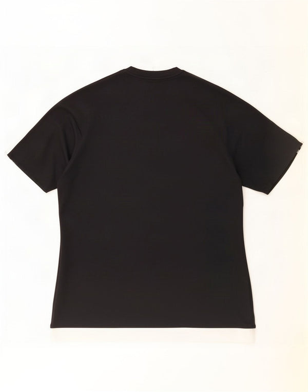 Adidas Ανδρικό T-Shirt Climalite Top Large Black Colourblock Πολυεστέρας