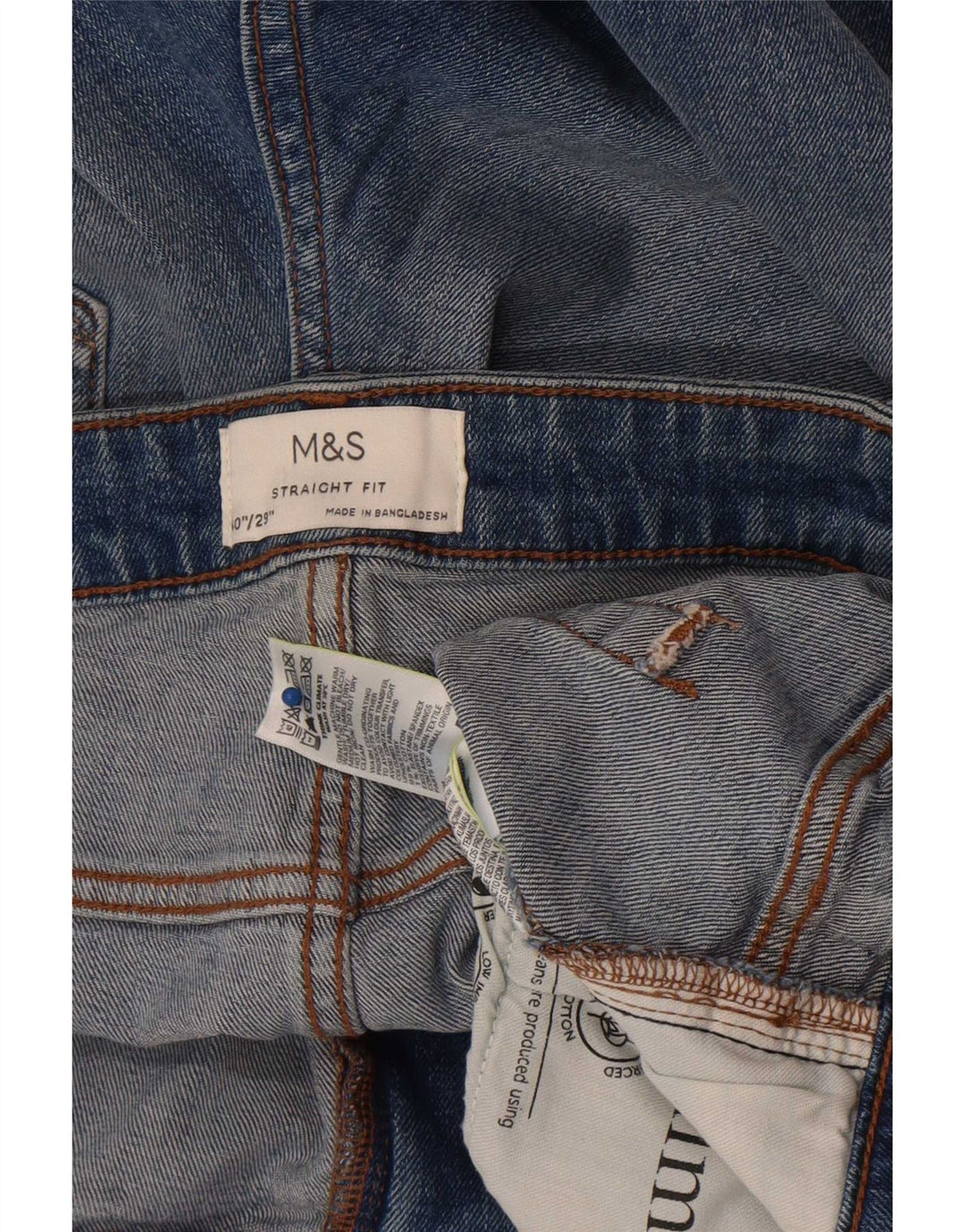 Ανδρικό τζιν ίσιο Marks & Spencer W40 L29 Μπλε βαμβακερό