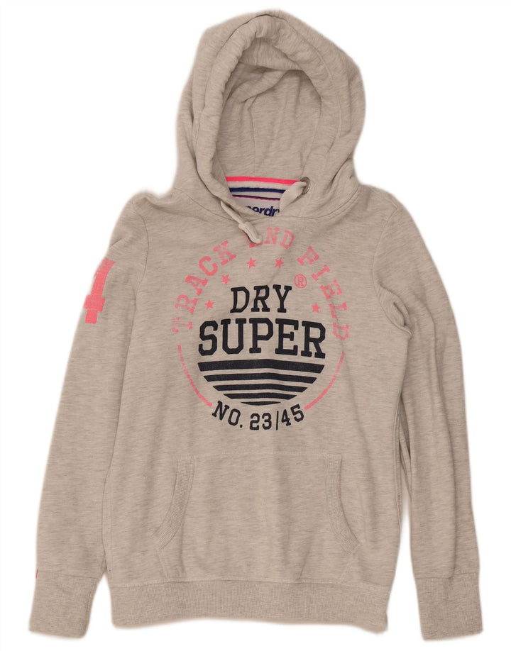 Ανδρικό γραφικό κουκούλα Superdry, μεσαίο γκρι βαμβακερό