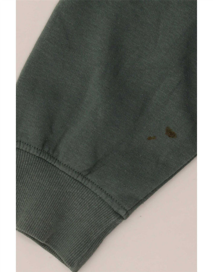 Zara Γυναικεία φούτερ Crop Oversized Jumper UK 14 Μεσαίο πράσινο βαμβακερό