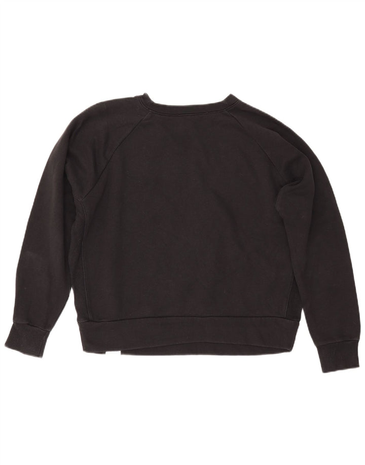 REEBOK Γυναικείο Φούτερ γραφικό Jumper UK 14 Μεσαίο μαύρο βαμβακερό