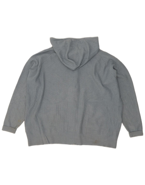 Marks & Spencer Γυναικείο πουλόβερ με κουκούλα Loose Fit Cardigan UK 16 Large Blue