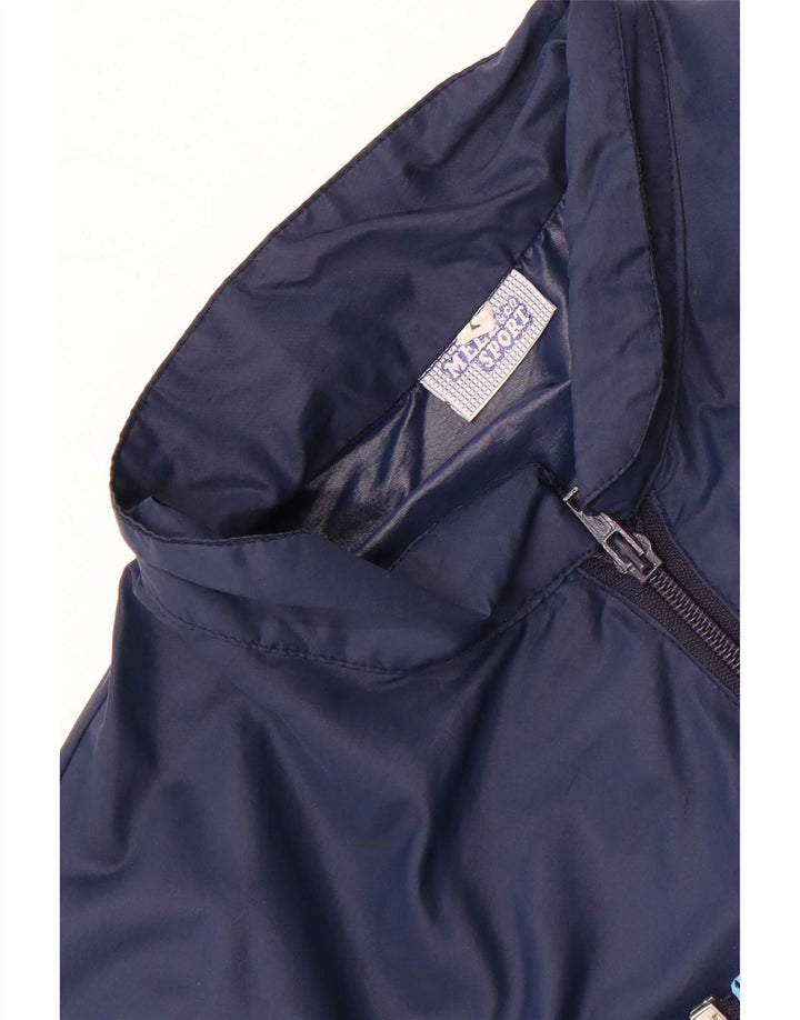 Vintage ανδρική αθλητική φόρμα Top Jacket Large Navy Blue Colourblock