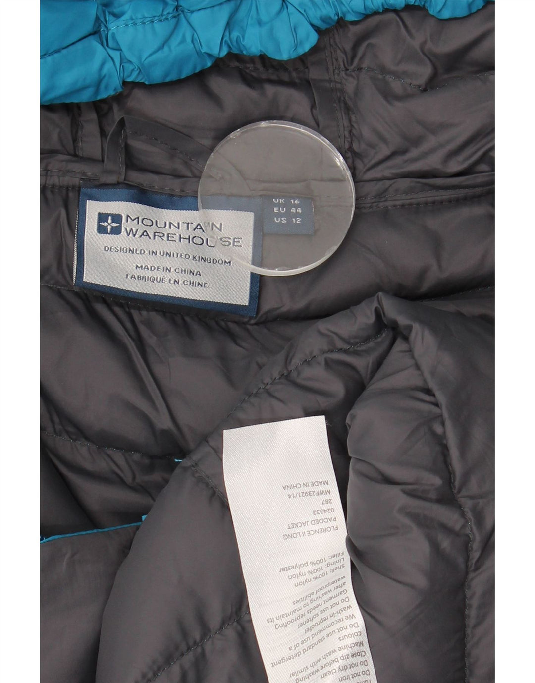 Mountain Warehouse Γυναικείο Longline padded Coat UK 16 Large Blue Nylon