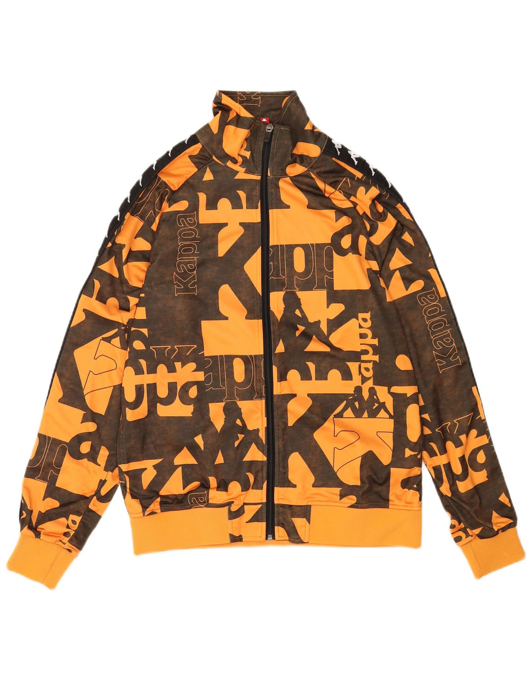 Ανδρική φόρμα γραφική Kappa Top Jacket Μικρό πορτοκαλί γεωμετρικό πολυεστέρα
