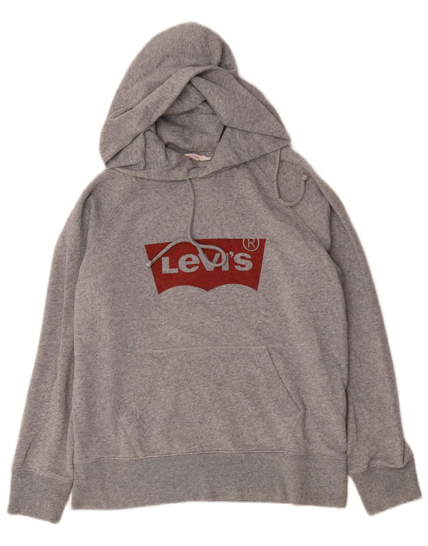 Ανδρικό γραφικό κουκούλα Levi's XS Γκρι βαμβακερό
